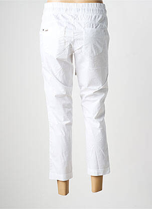 Pantalon 7/8 taille élastique taille normale blanc STREET ONE femme