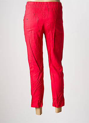 Pantalon 7/8 taille élastique taille normale rouge STREET ONE femme