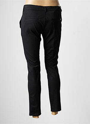Pantalon 7/8 taille à pinces taille normale noir REIKO femme