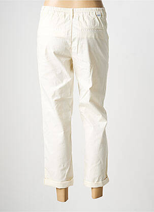 Pantalon chino tissage popeline taille normale beige HAPPY femme