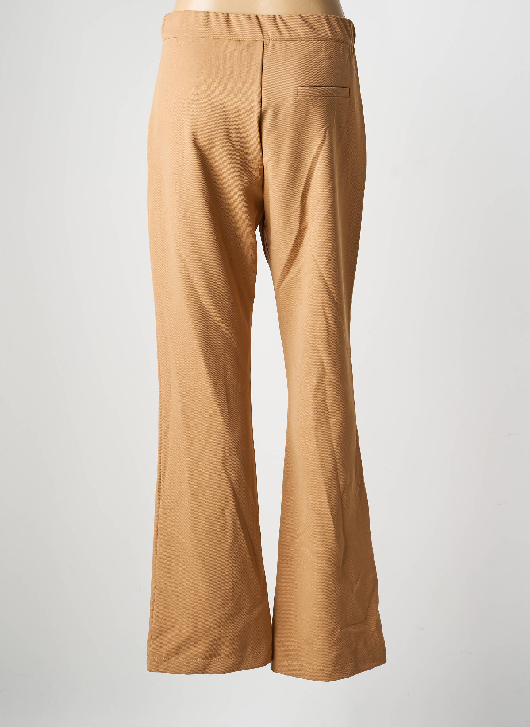 Pantalon flare stretch taille haute beige AMELIE & AMELIE femme