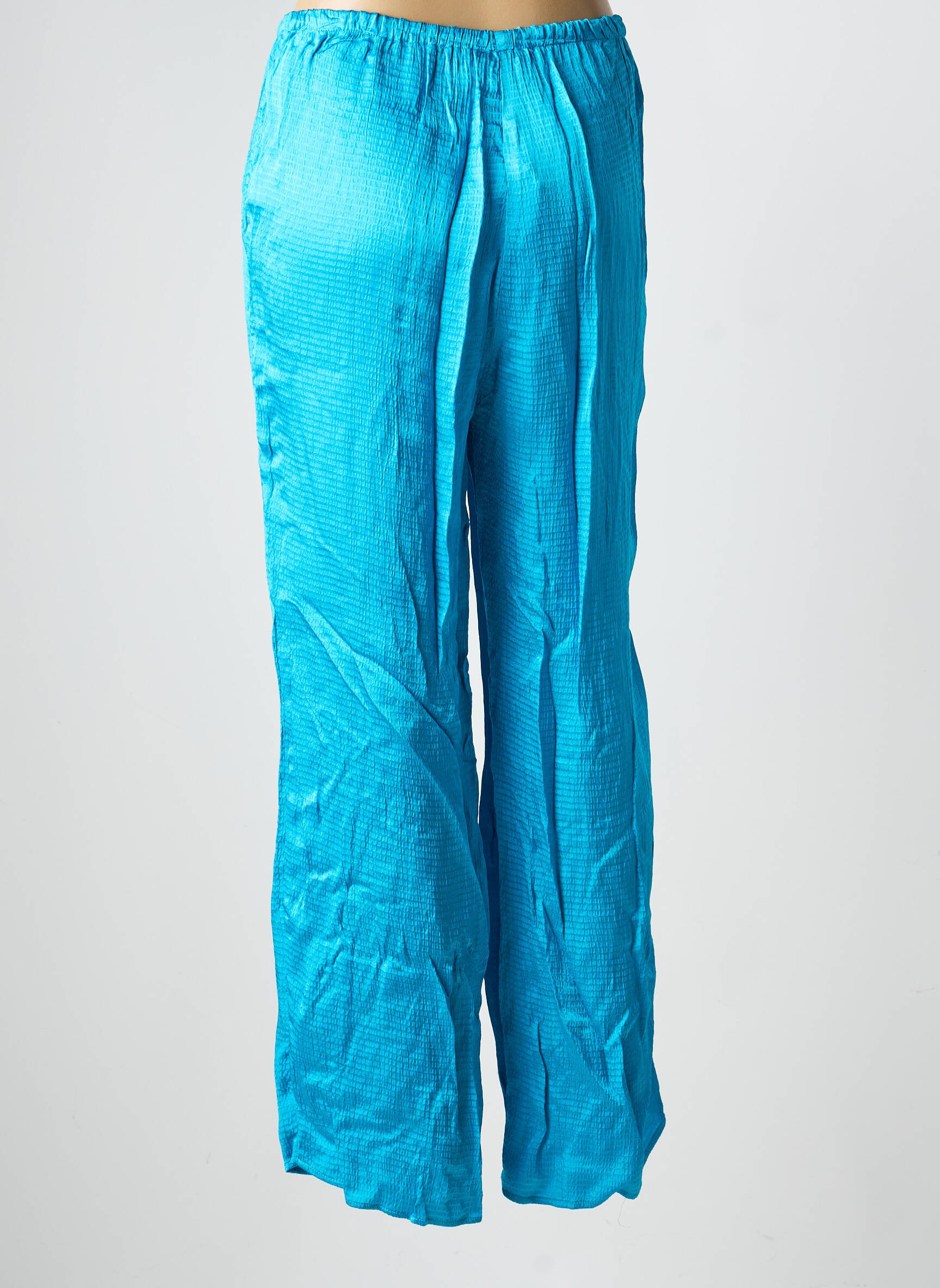 Pantalon droit stretch taille normale bleu AMERICAN VINTAGE femme