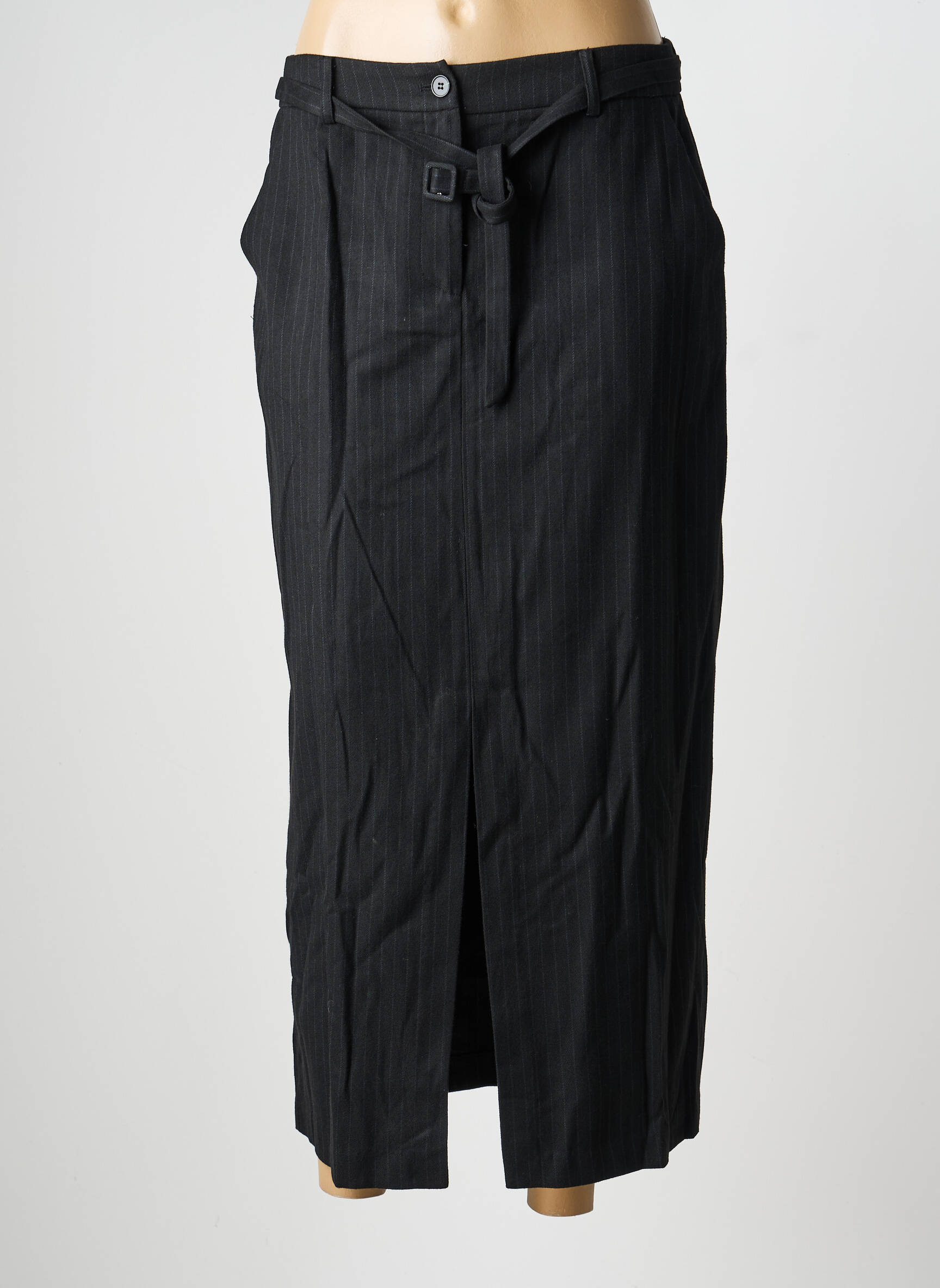 Jupe longue coupe droite noir SUNCOO femme