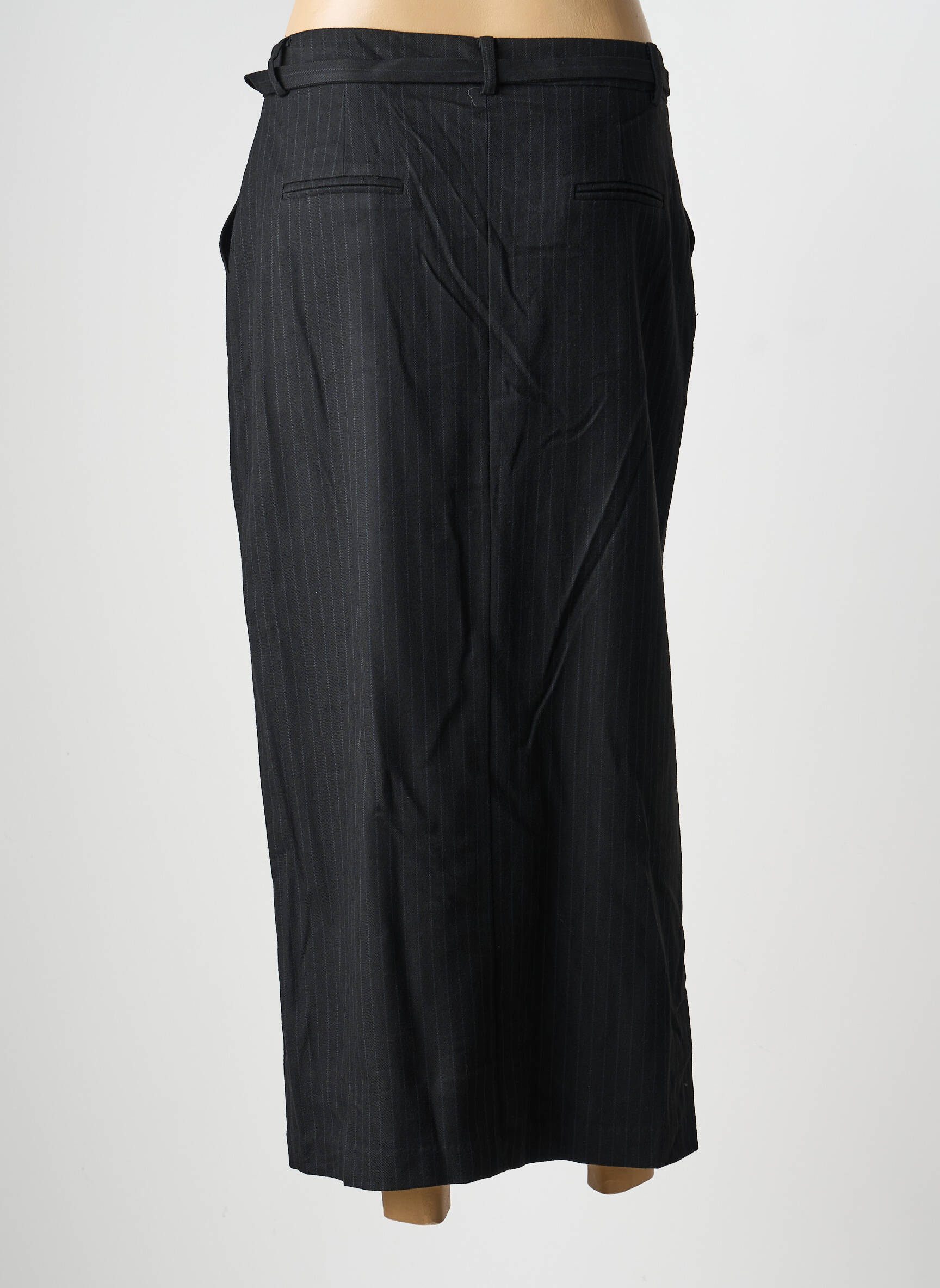 Jupe longue coupe droite noir SUNCOO femme