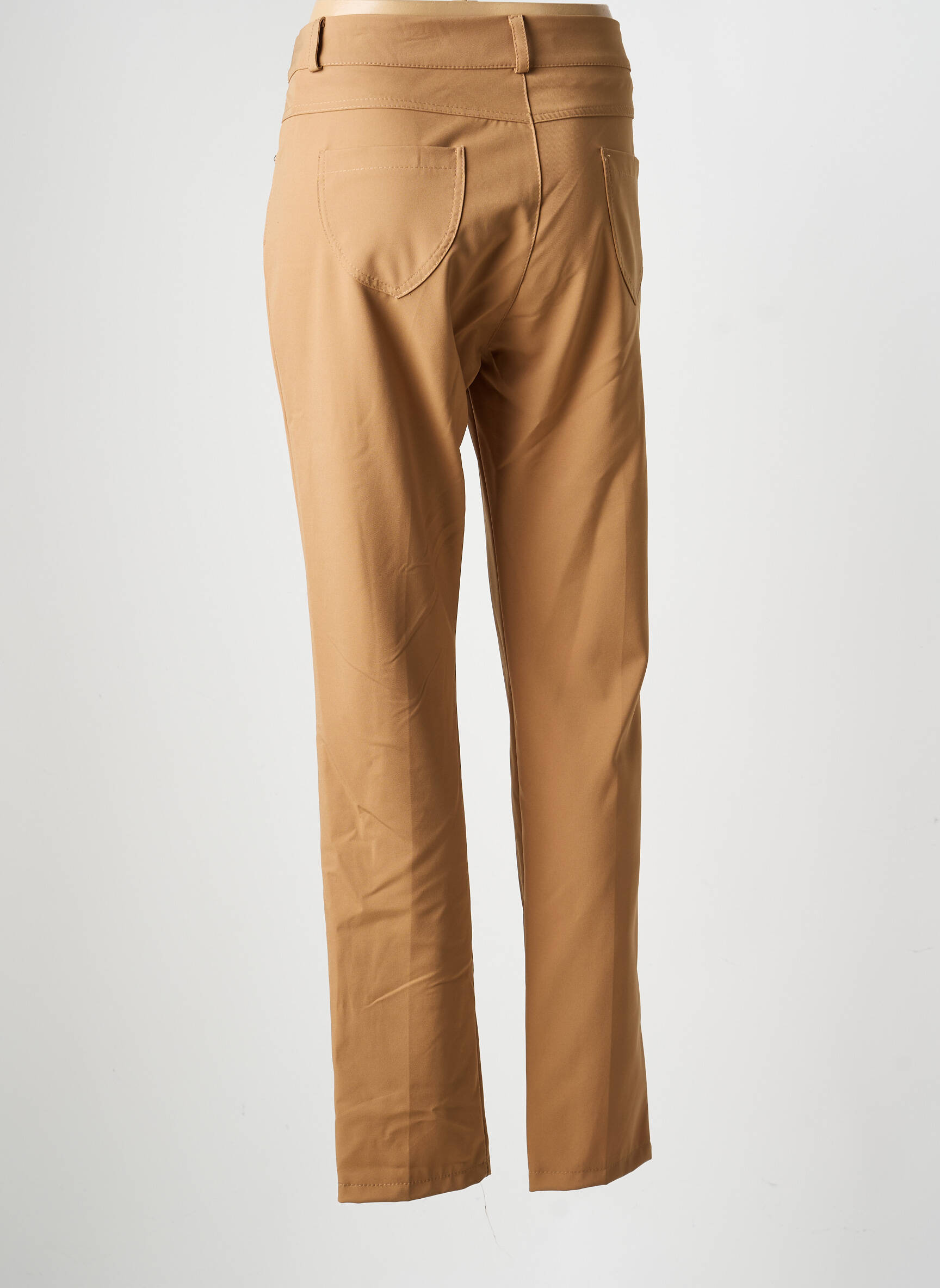 Pantalon slim stretch taille normale marron RINASCIMENTO femme