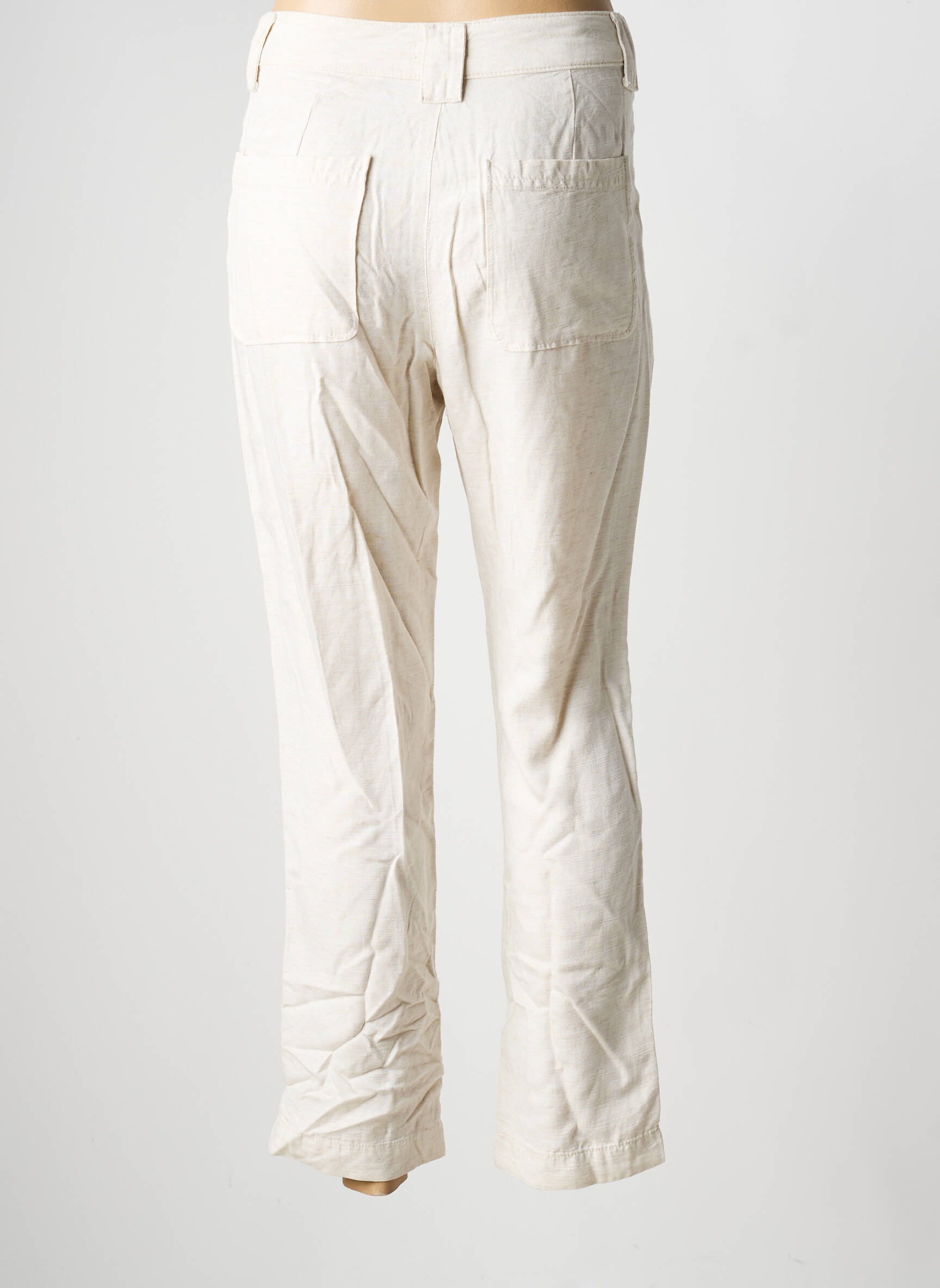 Pantalon slim taille normale taille normale beige KANOPE femme