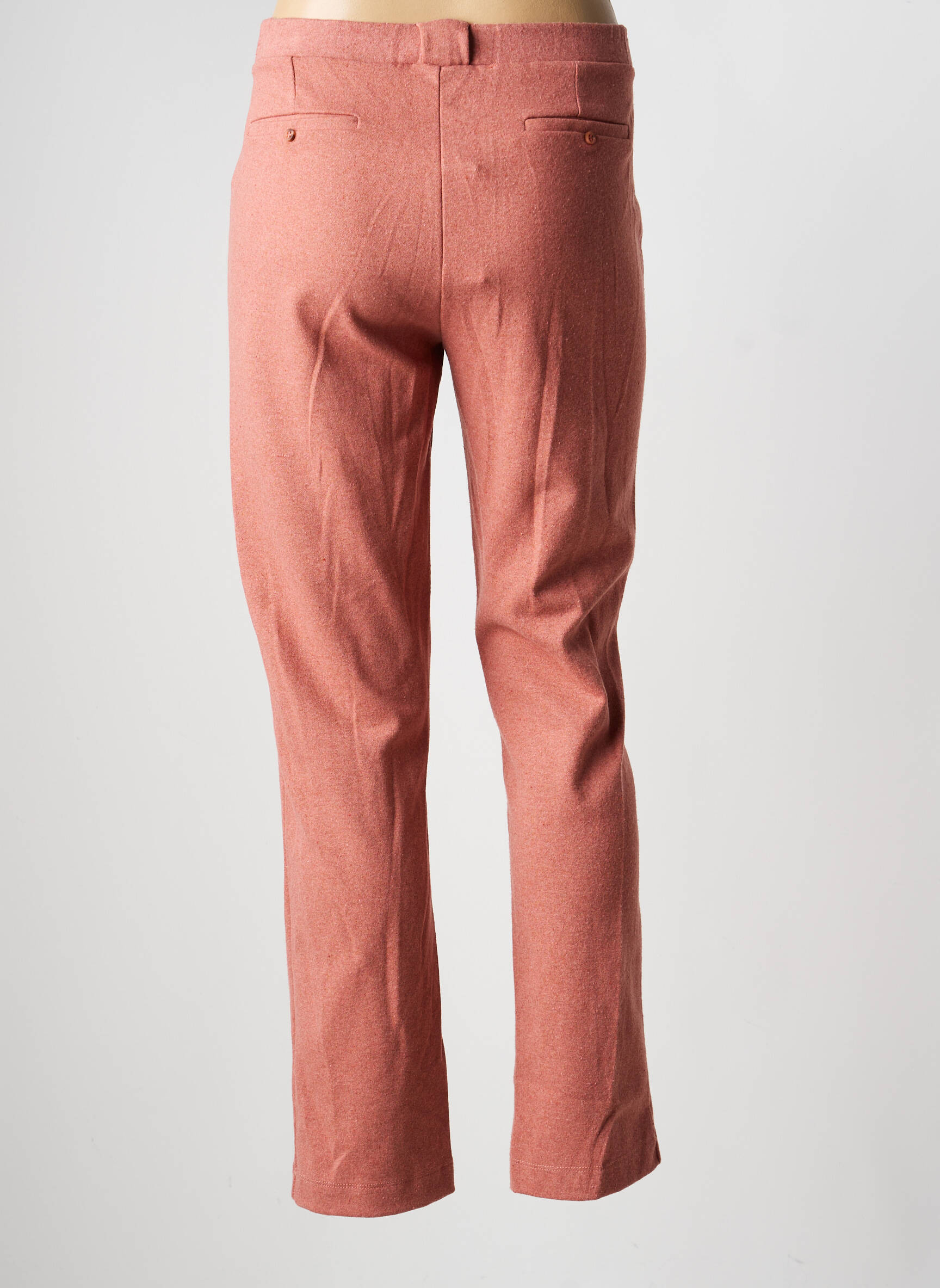 Pantalon chino stretch taille normale rose YERSE femme