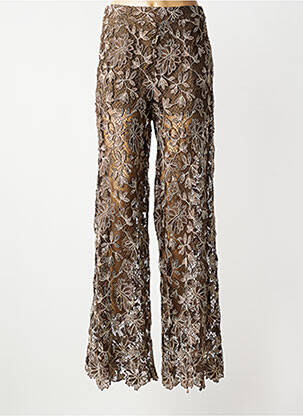 Pantalon flare taille normale taille normale marron LUMINA femme