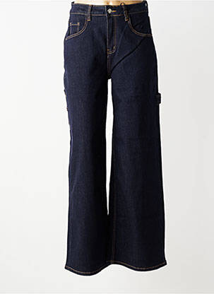 Jeans coupe large stretch taille haute bleu CIVICO 1 femme