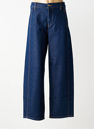 Jeans coupe large stretch taille haute bleu ALTAMIRA femme