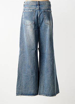Jeans coupe large effet usé délavé taille normale bleu CIVICO 1 femme