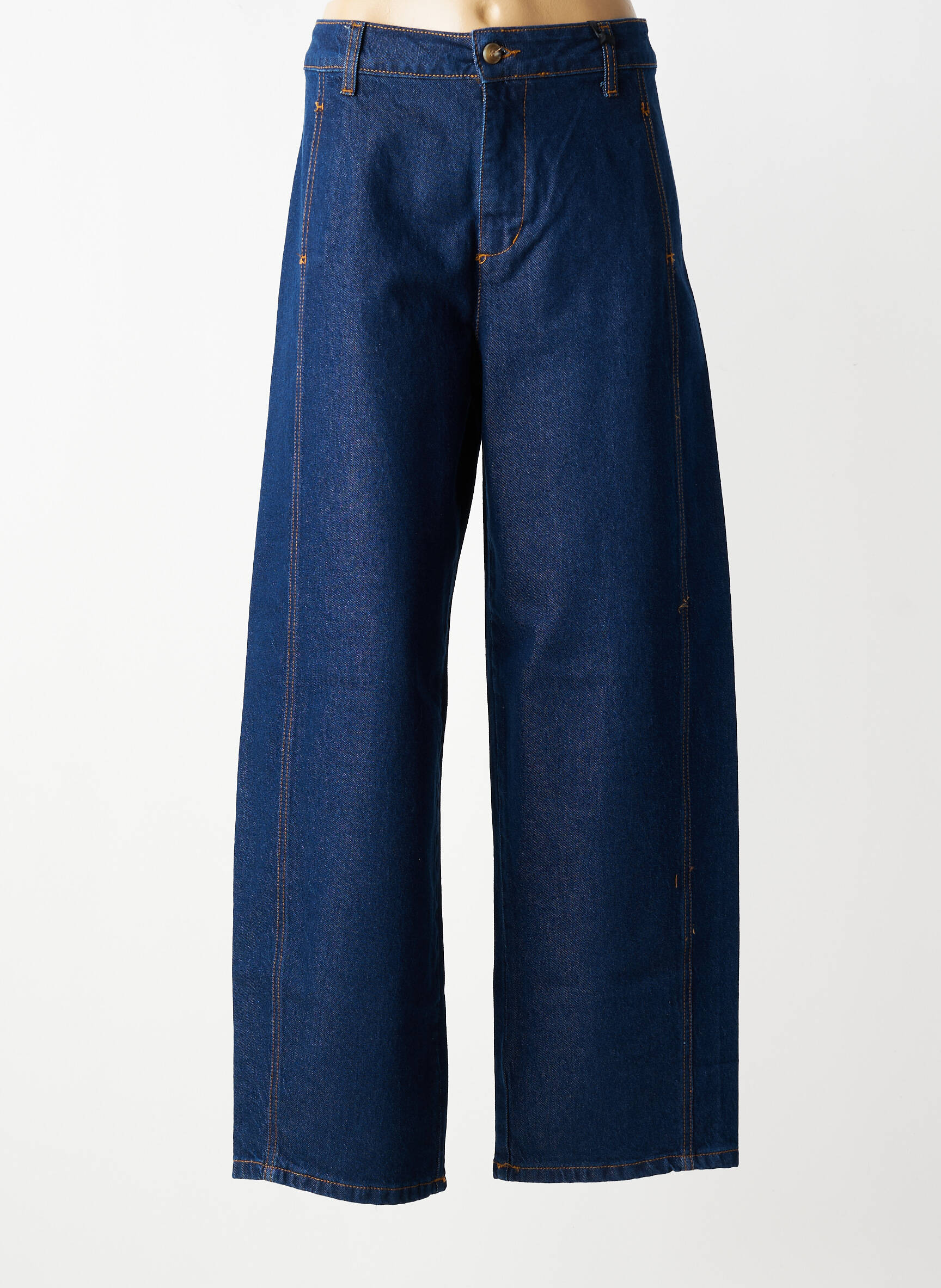 Jeans coupe large stretch taille haute bleu ALTAMIRA femme