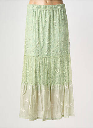 Jupe longue coupe droite vert ALTAMIRA femme