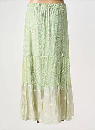 Jupe longue coupe droite vert ALTAMIRA femme