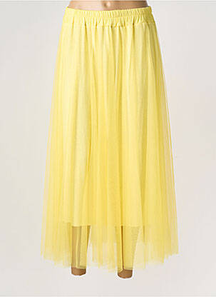 Jupe longue coupe droite jaune ALTAMIRA femme