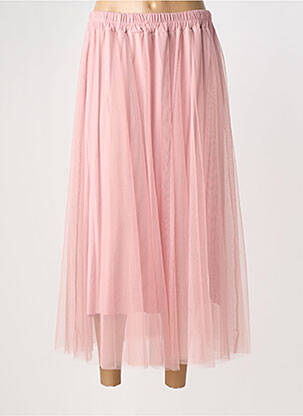 Jupe longue coupe droite rose ALTAMIRA femme