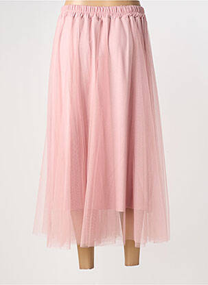 Jupe longue coupe droite rose ALTAMIRA femme