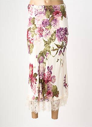 Jupe longue taille normale blanc LUMINA femme