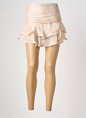 Jupe short stretch beige LUMINA femme