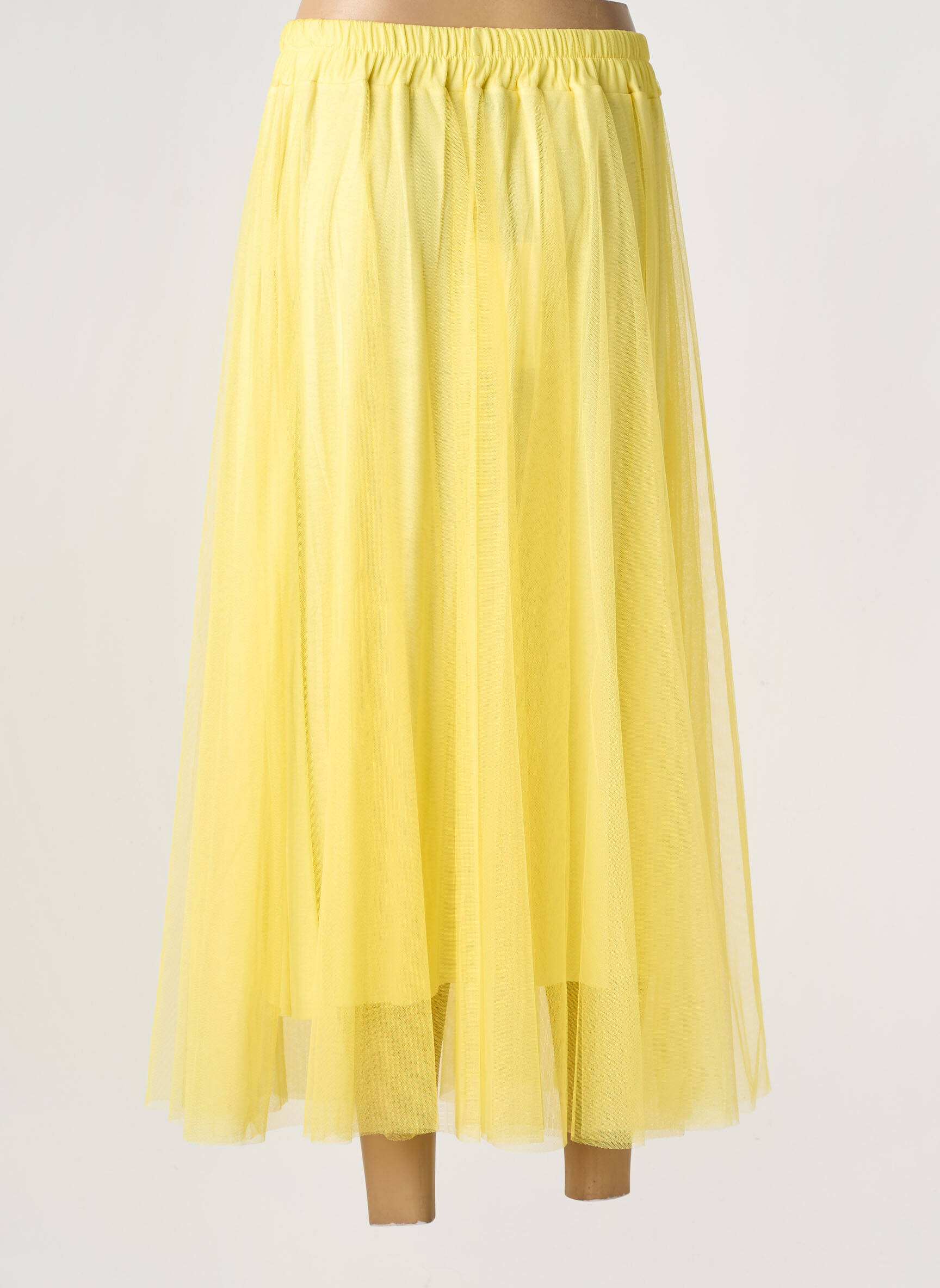Jupe longue coupe droite jaune ALTAMIRA femme