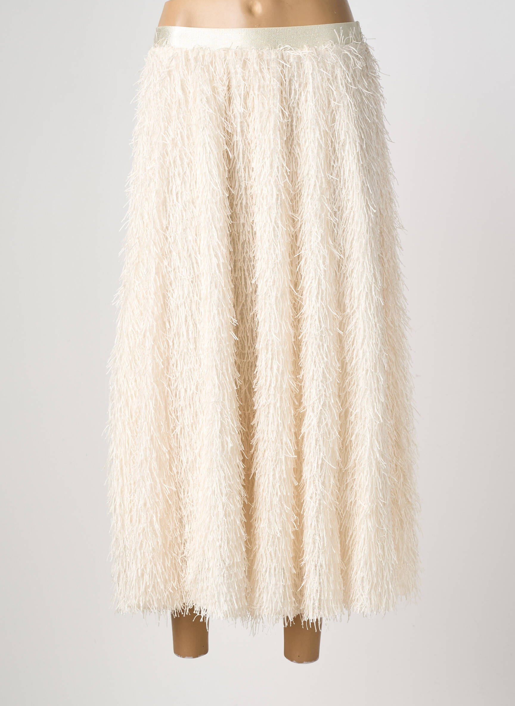 Jupe longue coupe droite blanc CIVICO 1 femme