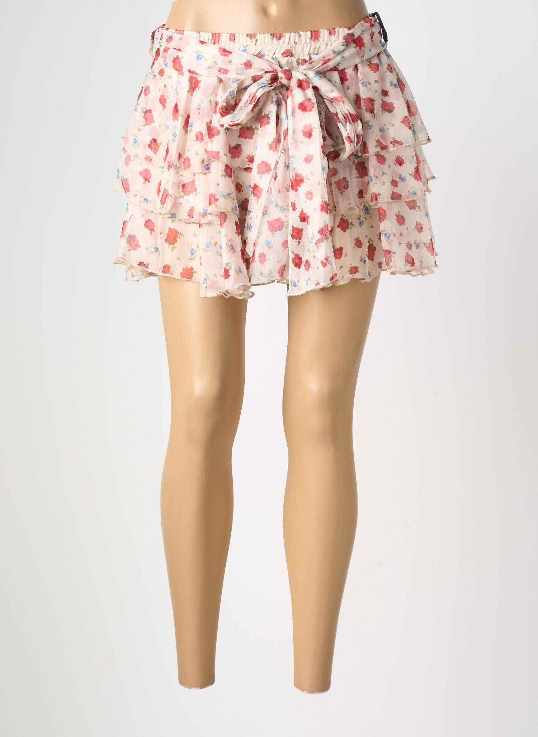 Jupe short stretch rouge LUMINA femme