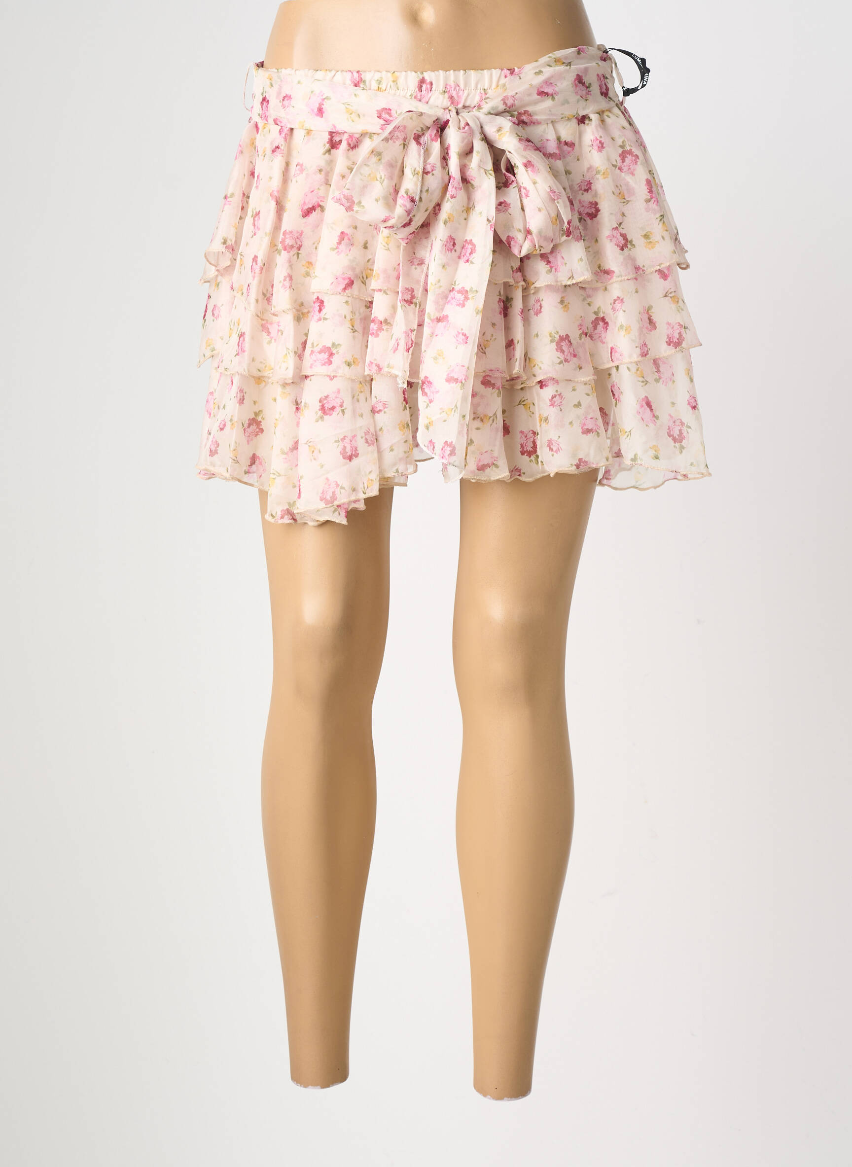 Jupe short stretch rose LUMINA femme