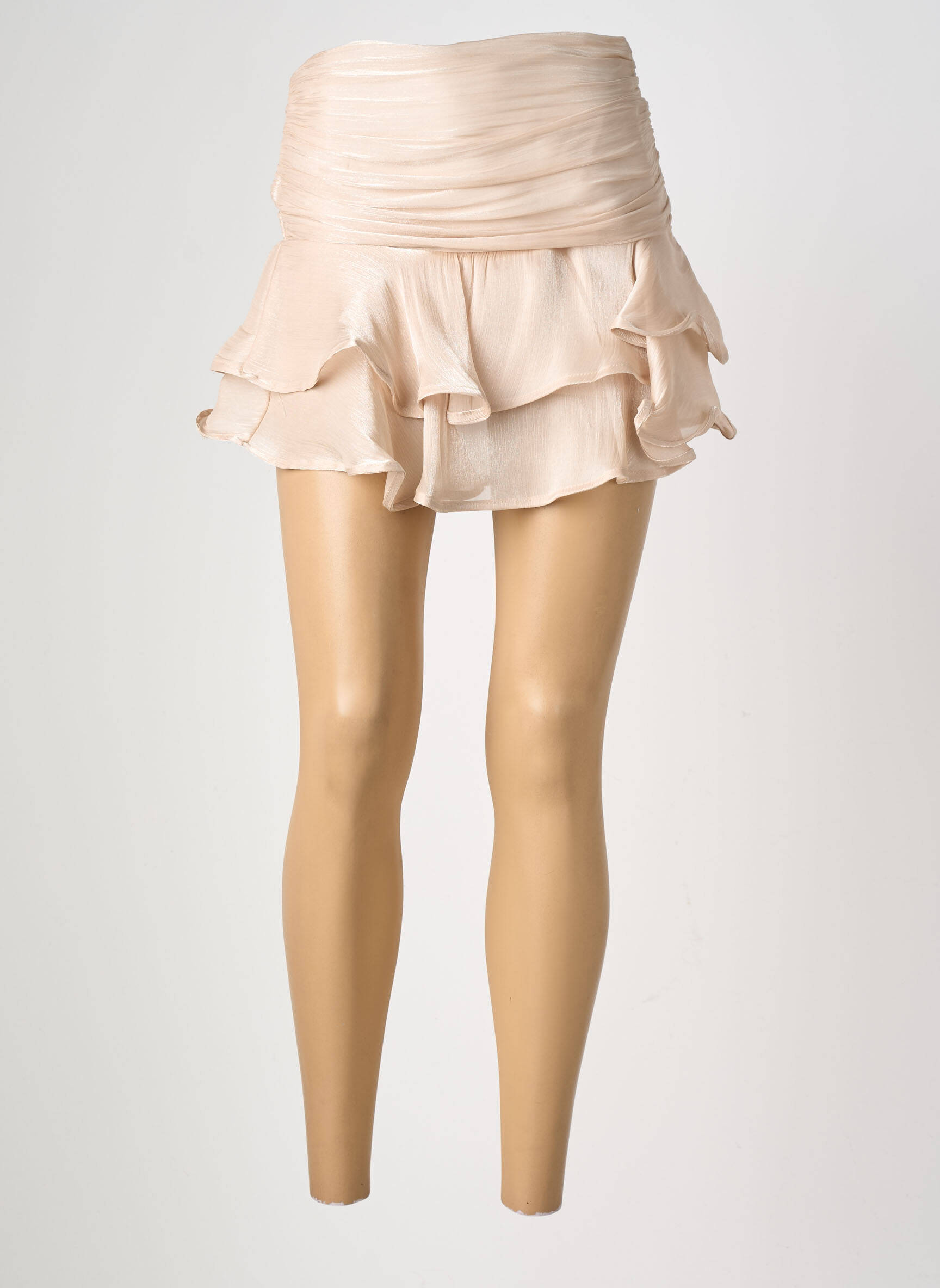 Jupe short stretch beige LUMINA femme