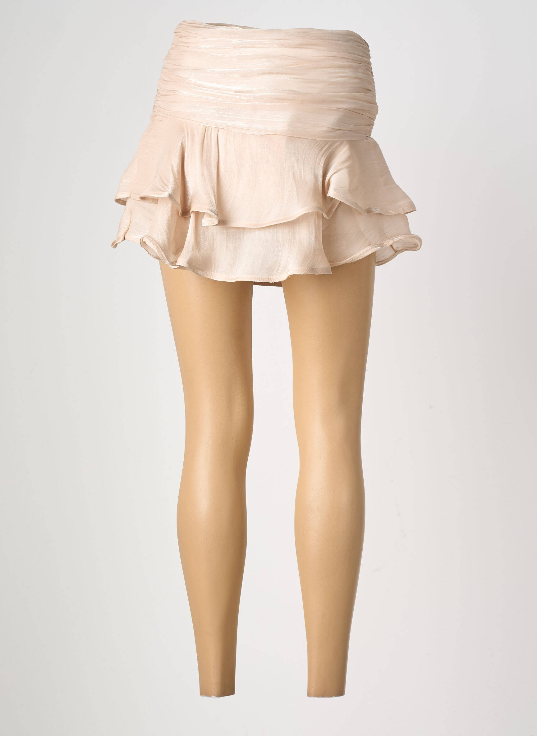 Jupe short stretch beige LUMINA femme