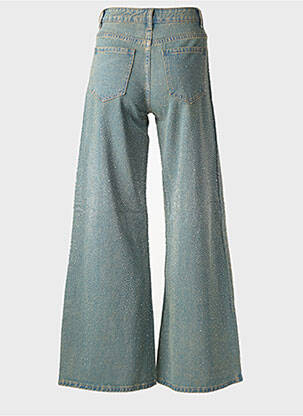 Jeans coupe large tissage brut taille normale bleu KING KONG femme