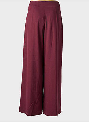 Pantalon large tissage popeline taille normale violet KING KONG femme