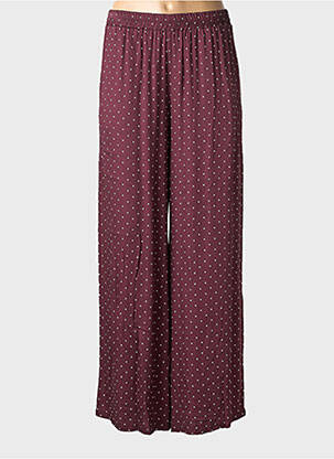 Pantalon large coupe fluide taille normale violet ANGELA DAVIS femme