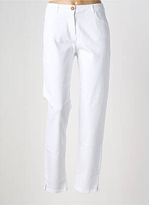 Jeans coupe slim tissage brut taille normale blanc DIANA GALLESI femme