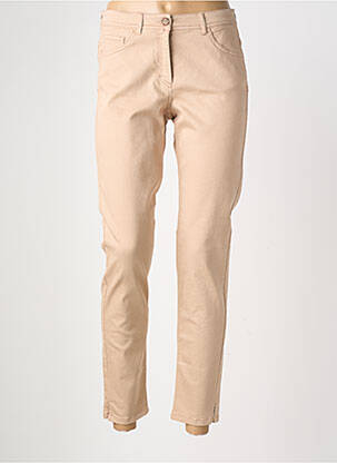 Jeans coupe slim tissage brut taille normale beige DIANA GALLESI femme