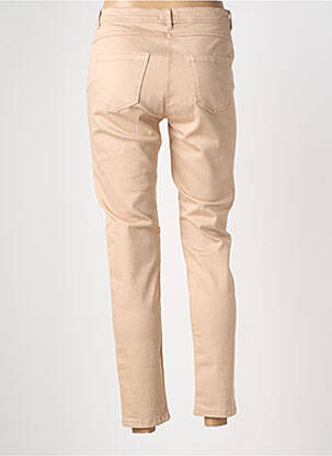 Jeans coupe slim tissage brut taille normale beige DIANA GALLESI femme