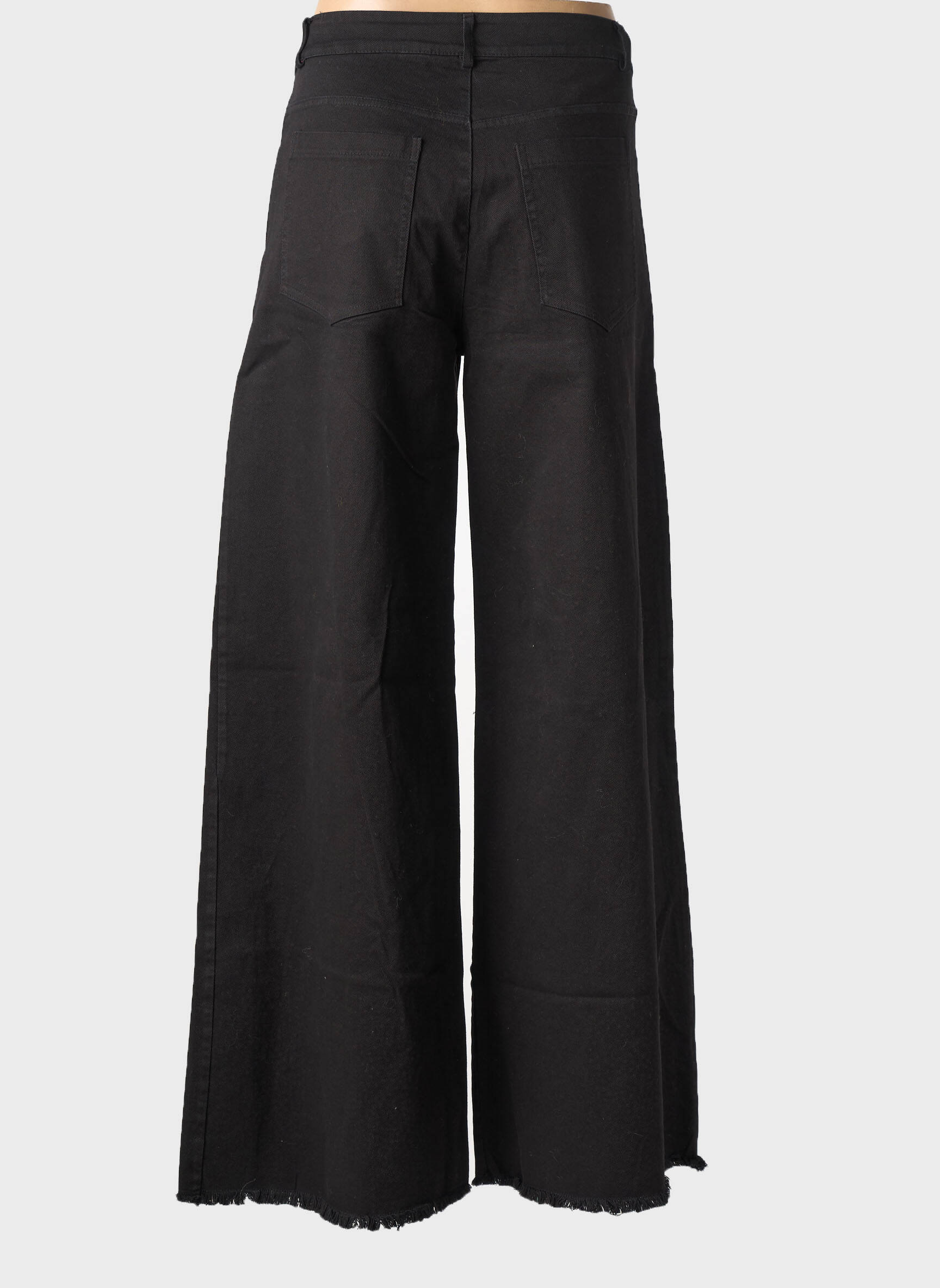 Jeans coupe large tissage brut taille normale noir CIVICO 1 femme