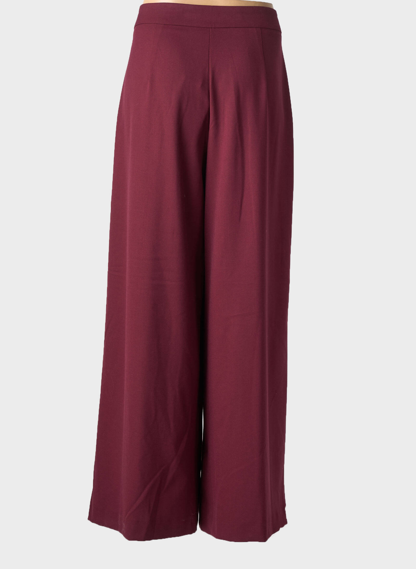 Pantalon large tissage popeline taille normale violet KING KONG femme