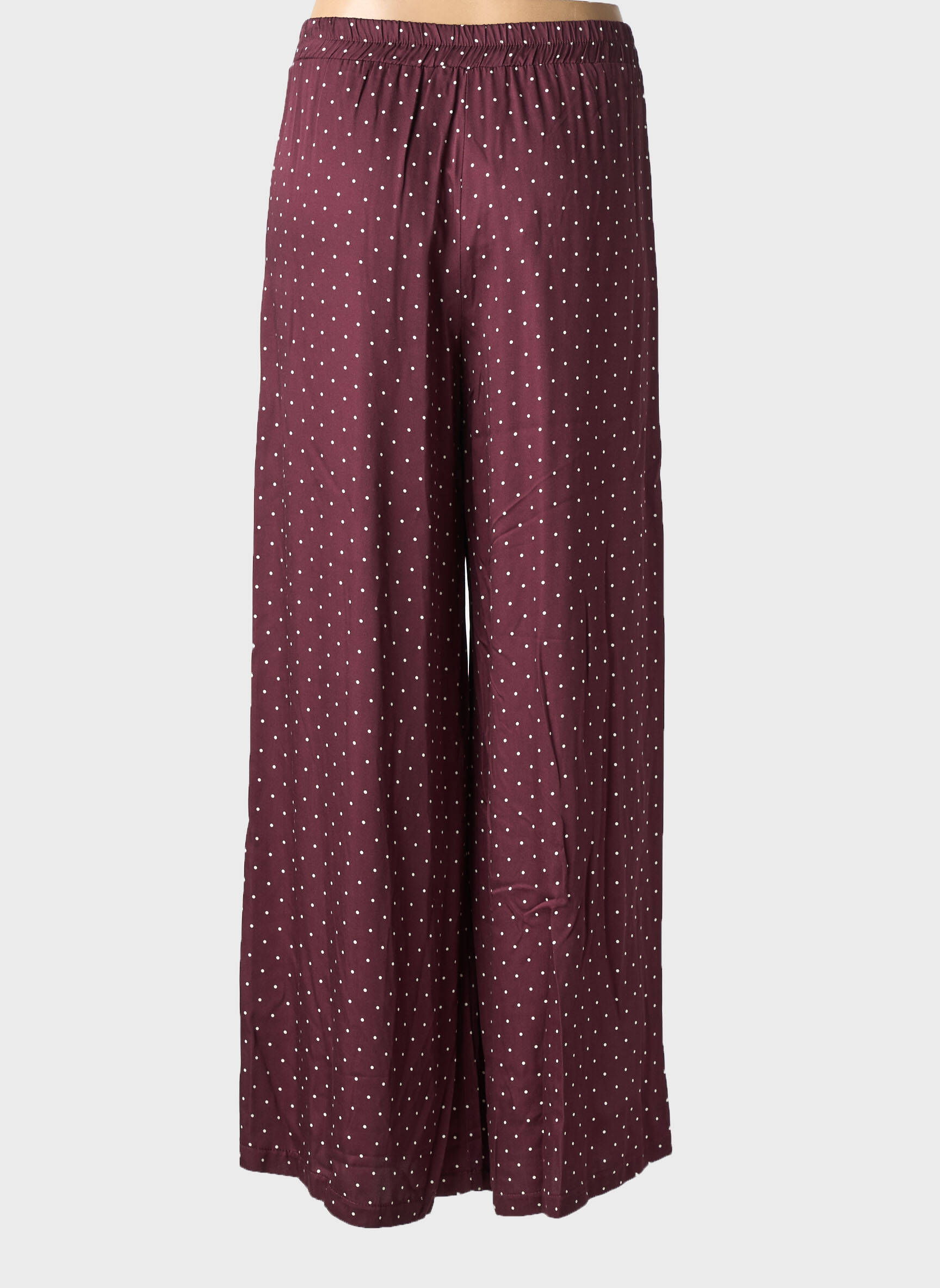 Pantalon large coupe fluide taille normale violet ANGELA DAVIS femme