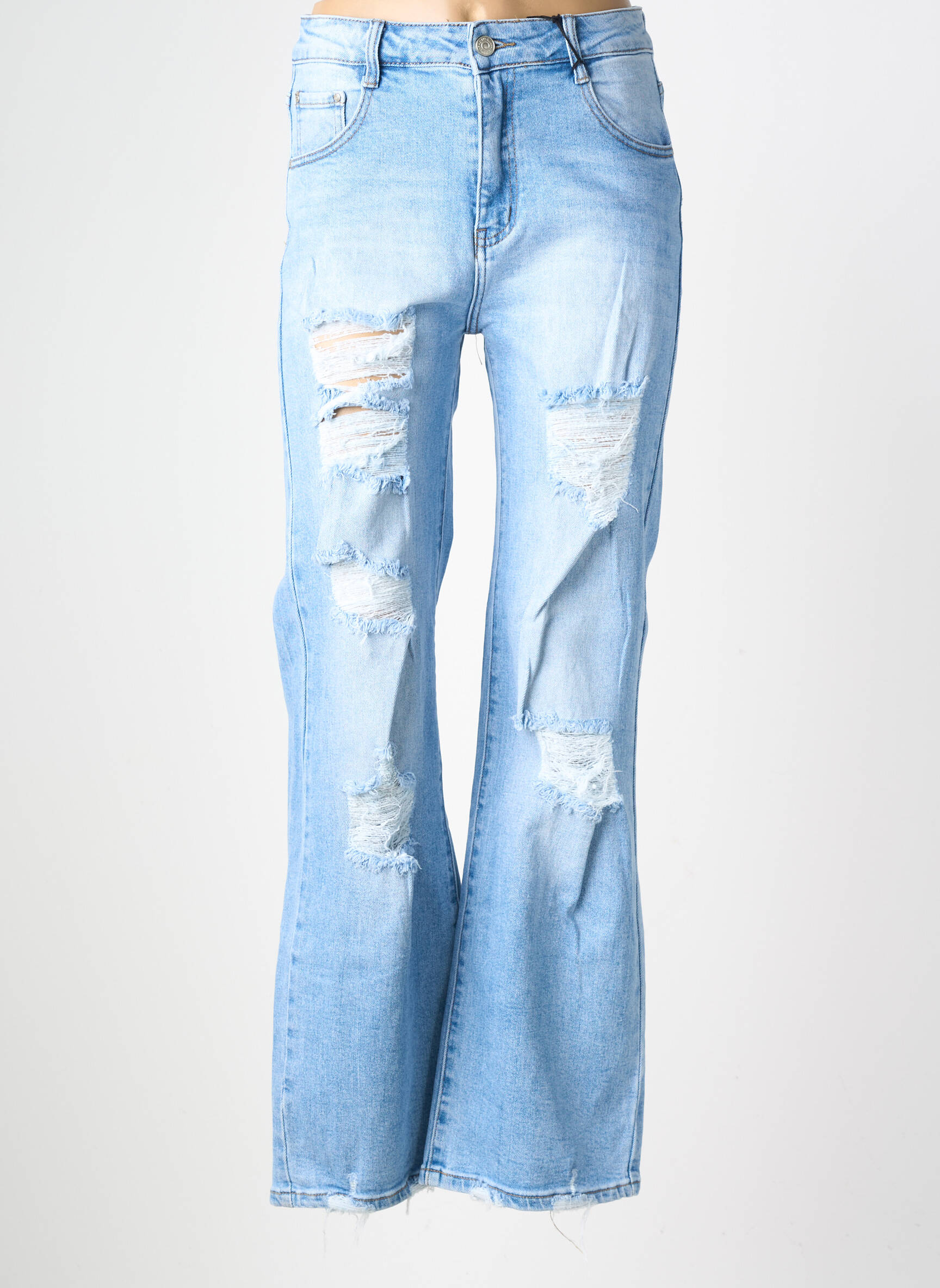Jean coupe flare taille normale taille normale bleu CIVICO 1 femme