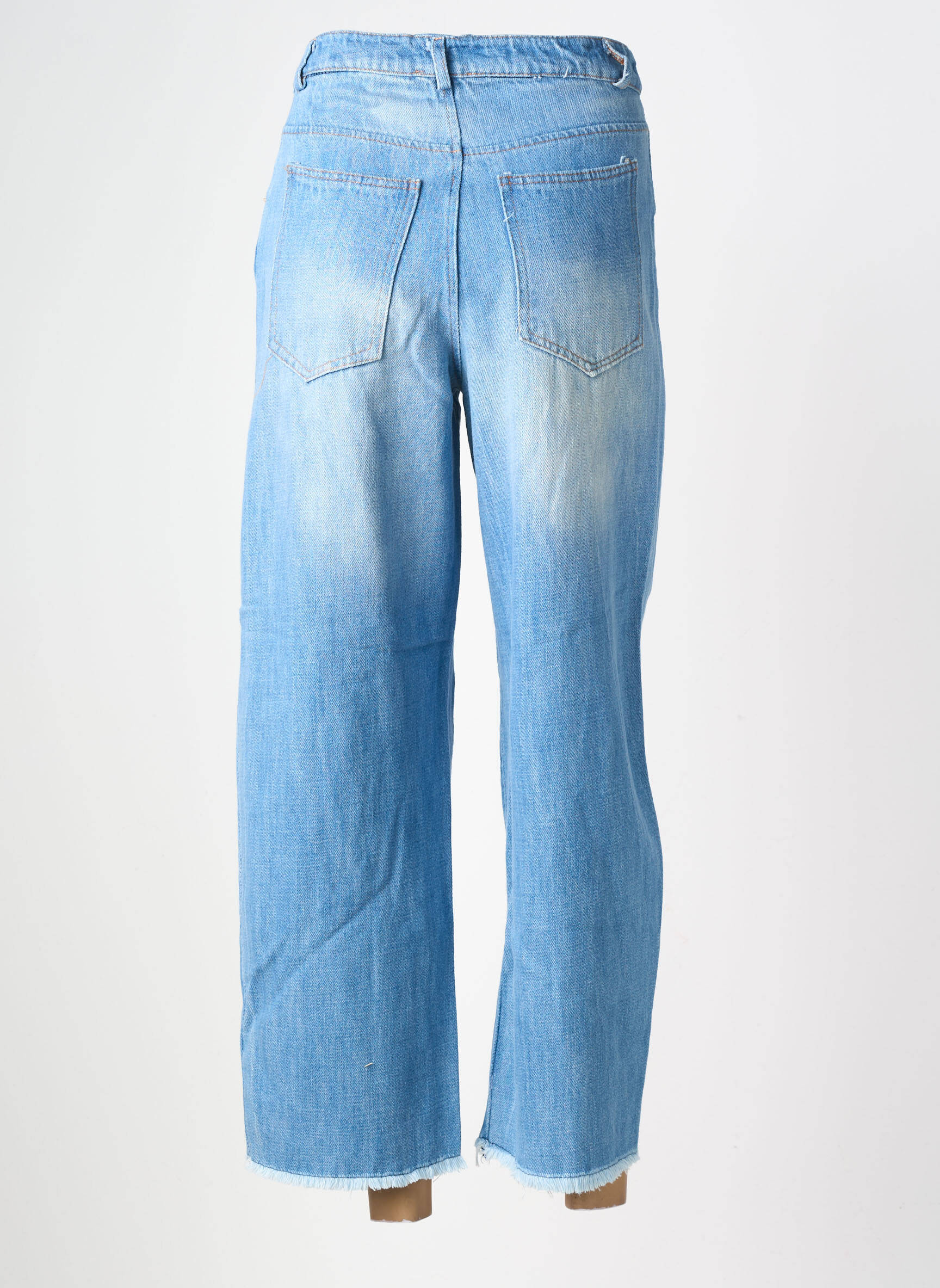 Jeans coupe droite taille normale taille normale bleu CIVICO 1 femme