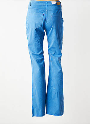 Jean coupe flare stretch taille haute bleu KANOPE femme