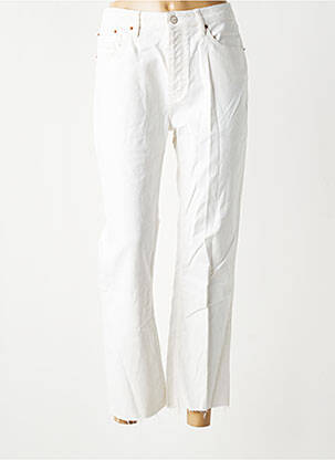 Jeans coupe droite stretch taille normale beige REIKO femme