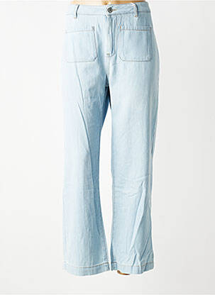 Jeans coupe droite stretch taille normale bleu KANOPE femme