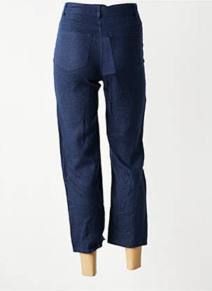 Pantalon 7/8 taille haute taille haute bleu VAN-DOS femme