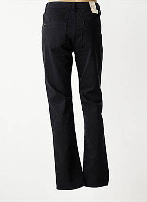 Pantalon slim tissage popeline taille normale noir KANOPE femme