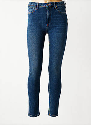 Jeans skinny taille haute taille haute bleu REIKO femme