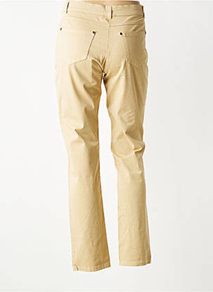 Pantalon slim tissage popeline taille normale beige QUATTRO femme