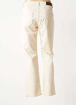 Pantalon droit tissage popeline taille normale beige LOLA ESPELETA femme
