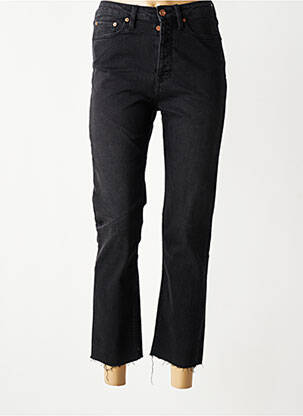 Jeans coupe slim taille haute taille haute noir REIKO femme
