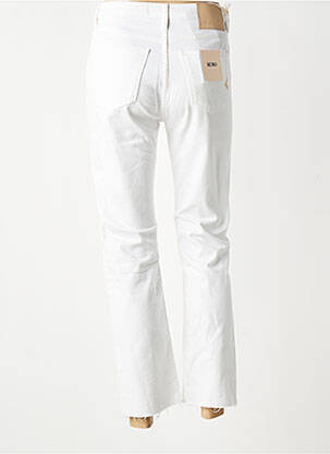 Jeans coupe slim taille haute taille haute blanc REIKO femme
